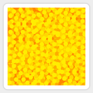 bright yellow minimalist pop art pattern Sticker